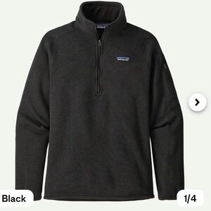 Patagonia Black 1/4 zip Better Sweater
